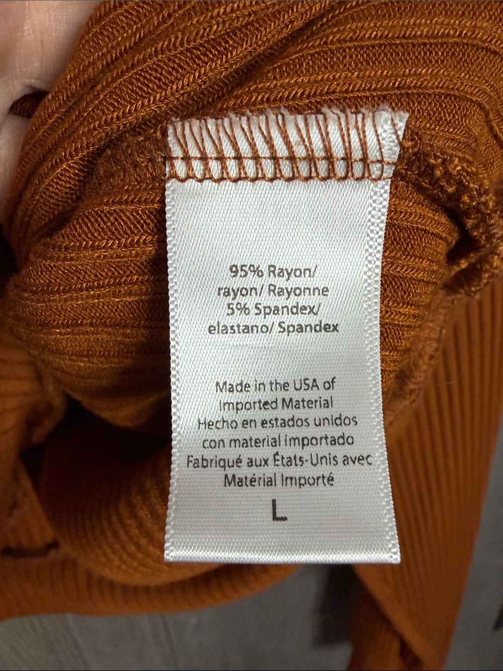 Beyond Yoga So Chic Cropped Hoodie in Rust Women’s Large - Picture 5 of 7